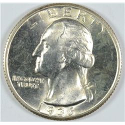 1936-S WASHINGTON QUARTER, MS-64