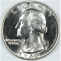 1040-S WASHINGTON QUARTER, MS-64+ GEM LIKE