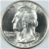 Image 1 : 1941-D WASHINGTON QUARTER, MS-64 BLAST WHITE