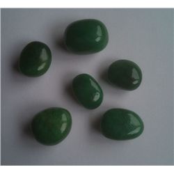 Natural African Emerald Beryl 199.85 Ct Irregular Shape Drilled Cabochon Stones