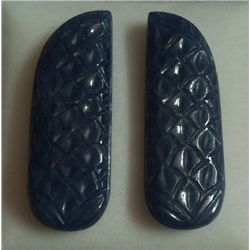 69.10 Ct Pair of Designer Blue Sapphire Stone