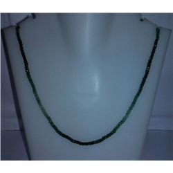 34.00 Ct Necklace of Emerald Sterling 925 Silver