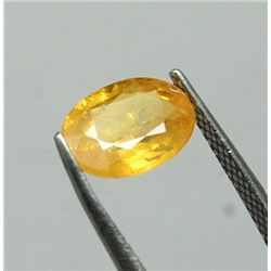 6.50 Ct Yellow Sapphire Stone of Oval Shape