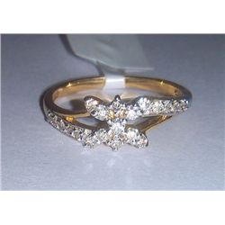 2.458g Ring Made in 18kt 2.406g Gold, 0.26 Ctw Diamond