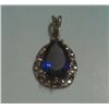 Image 1 : 2.230g Pendant of Amethyst in 92.5 Silver