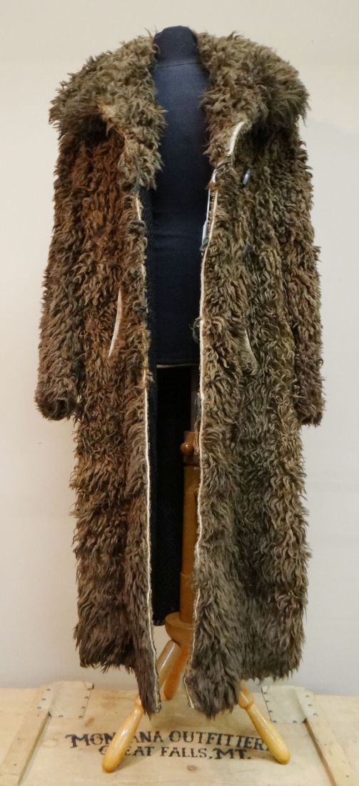 Buffalo robe coat, very good