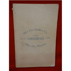 Miles City Saddlery 1909 or 1910 Catalog, 144 pages, excellent cond.