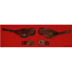 Miles City Saddlery marked spur straps