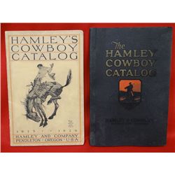 2 Hamley & Co. catalogs, 1924 & 25, soft cover, dark one shows some moisture damage