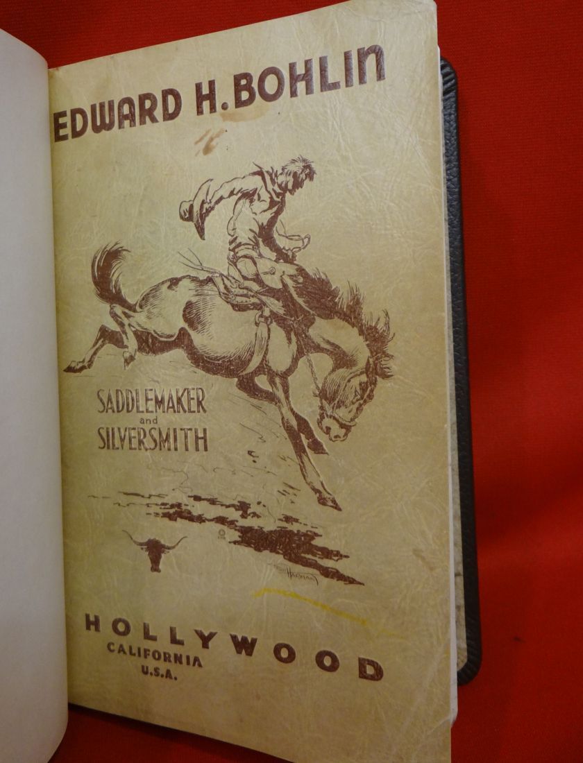 1937 Edward H. Bohlin catalog w/rebound hard cover over original soft cover