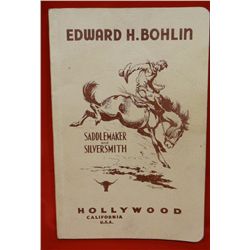 1937 Edward H. Bohlin catalog w/original soft cover, very slight moisture damage, otherwise excellen