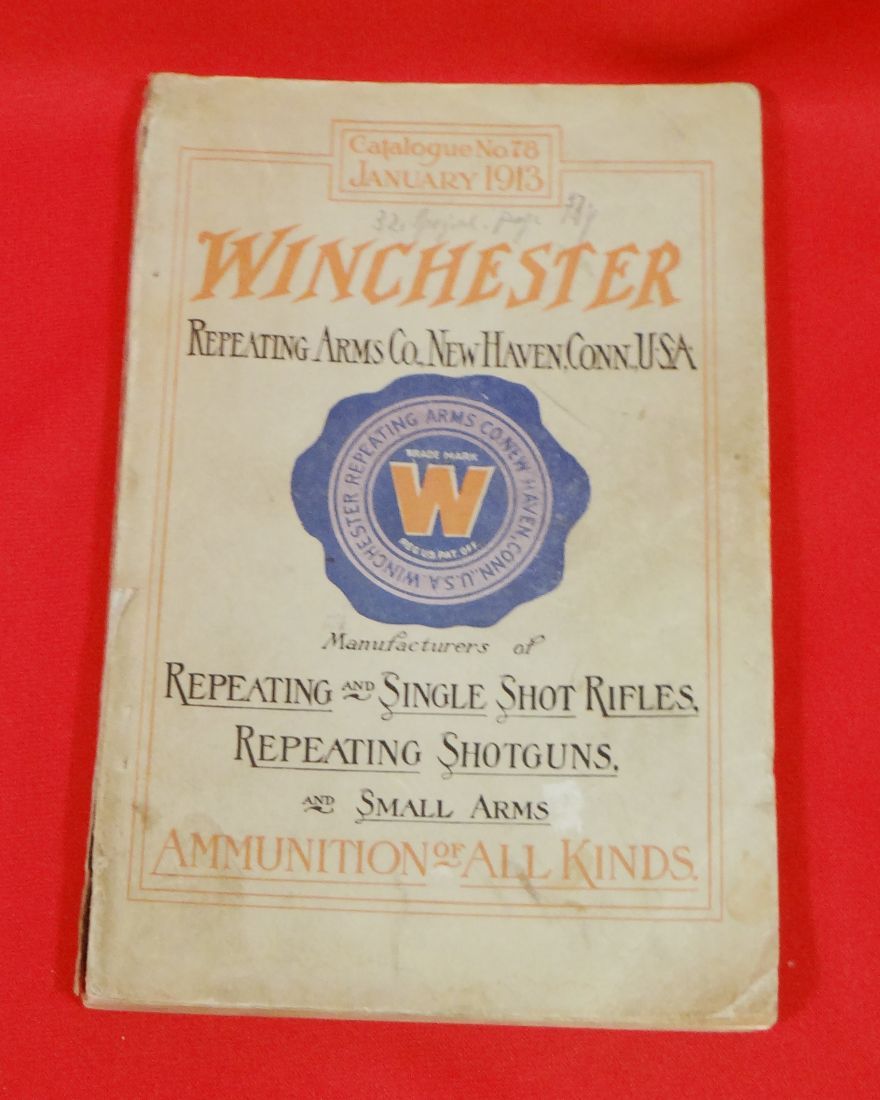 1913 Winchester Repeating Arms Co. Catalog 78, January, 1913, good