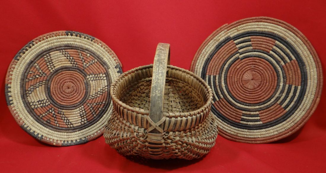 Woven mats & basket