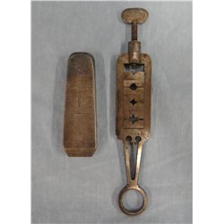 2 pcs., Anaconda Copper Mining Co. steel stamp, marked A.C.M. CO., MATTHEWS, N8H, Safe Hed, 4" & ant