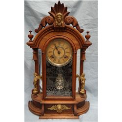 Ansonia oak mantle clock, excellent condition