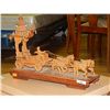 Image 1 : CARVED ORIENTAL COACH WAGON WITH HORSES