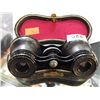 Image 1 : VINTAGE OPERA GLASSES IN LEATHER AND VELVET LINED CASE