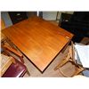 Image 2 : DOUBLE SIDED DROP LEAF TABLE - GATE LEG