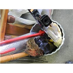 BASKET OF MISC - CAR CLEANING