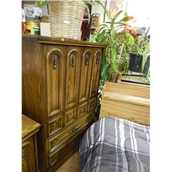 HIGH BOY DRESSER, DRESSER /W MIRROR, NITE STANDS 2
