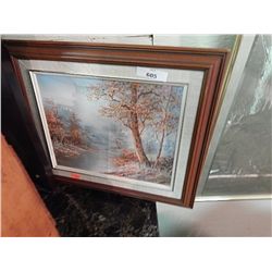 FRAMED OIL PICTURE