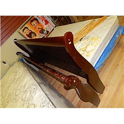 KING SLEIGH HEADBOARD AND FOOT BOARD - NEW - as-is