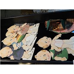 VITNAGE PAPER DOLLS AND CLOTHING - KEWPIE KIN