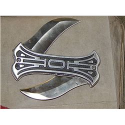 KNIFE - FOLDING - TWIN CHOPPER - 2 BLADES