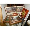 Image 1 : VINTAGE FRAMED PICTURES AND 1 WOOD FRAME