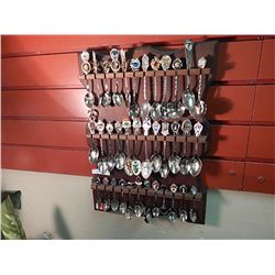 COLLECTOR SPOONS AND HOLDER