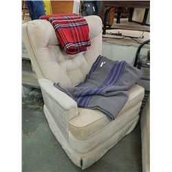 SWIVEL ROCKING ARM CHAIR