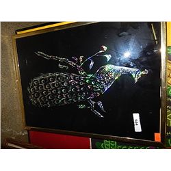 FRAMED PICTURE - PEACOCKS