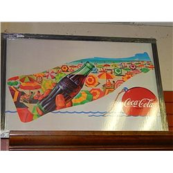 FRAMED PRINT "COCA COLA BOTTLE RETAIL APPORX. $450