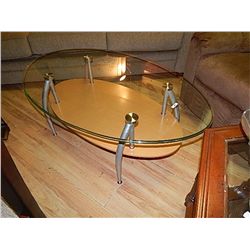 NEW GLASS TOP COFFEE TABLE - NEW IN BOX