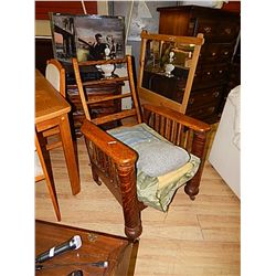 UNIQUE VINTAGE VICTORIAN MORIS CHAIR