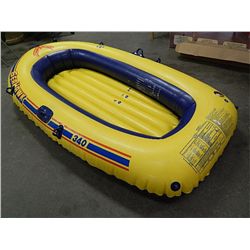 SEA HAWK 340 INFLATABLE BOAT - YELLOW - 4 SEPERATE AIR CHAMBERS FOR SAFETEY