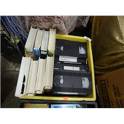 BOX OF VHS TAPES - 5 TOTAL