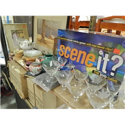 SHELF OF COLLECTABLES AND OTHER