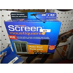 BLACK FIBERGLASS SCREEN - 36 X 84