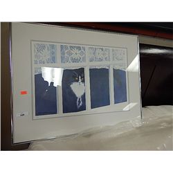 FRAMET LIMITED EDTION PRINT - CAT IN WINDOW
