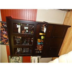 MAHOGANY 2PC CHINA CABINET
