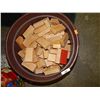 Image 1 : BUCKET OF TOY WOOD BLOCKS