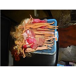 TRAY OF BARBIE DOLLS