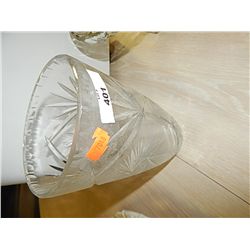 PIN WHEEL CRYSTAL VASE