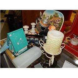 LOT OF ASSORTED - FLASK, BEER STEIN AND MORE