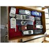 Image 1 : TRAY OF ASSORTED CELL PHONES - INCLUDES BOX OF CORDS, BATTERIES ETC