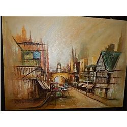 FRAMED OIL ON CANVASS