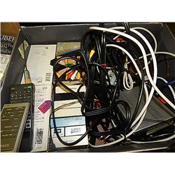 VHS TAPES, CORD ETC