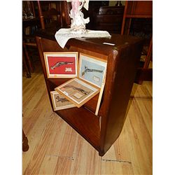 ALL WOOD BOOK SHELF - 1930-40'S