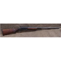 Wards Western Field Model 21, 12 ga., Single shot folding, cracks in wood